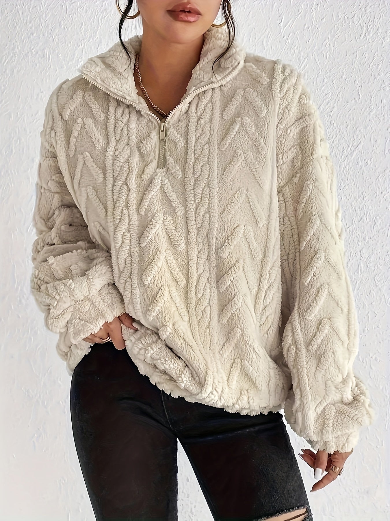 OMNIYA™ | Maglione in pile elegante