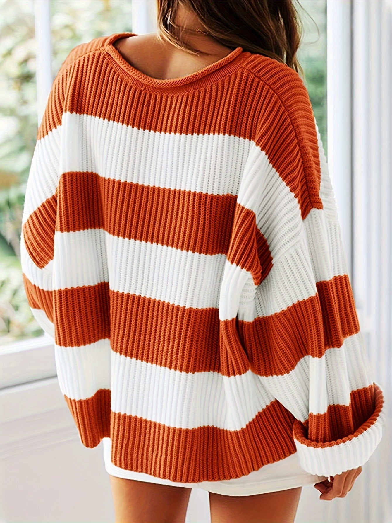 OMNIYA™ | Maglione a collo rotondo a righe