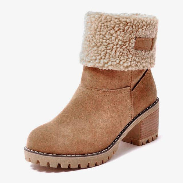 OMNIYA™ | Stivali da neve in pelle eleganti e caldi