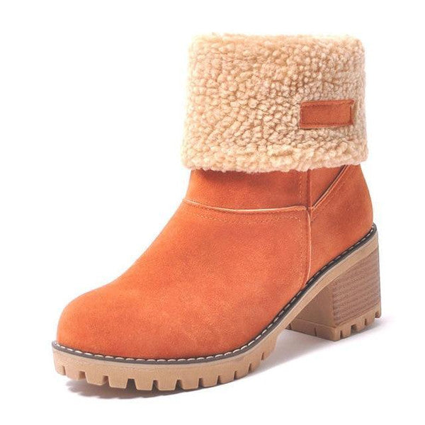 OMNIYA™ | Stivali da neve in pelle eleganti e caldi