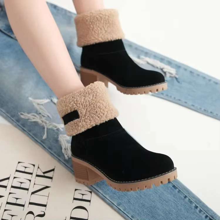 OMNIYA™ | Stivali da neve in pelle eleganti e caldi