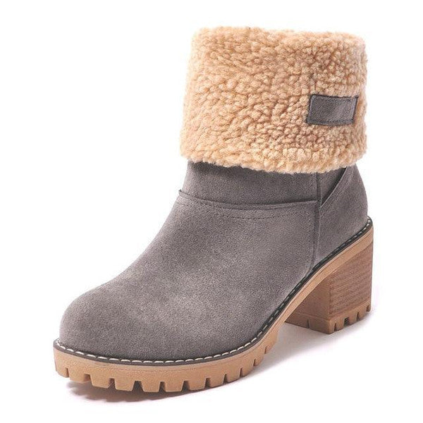 OMNIYA™ | Stivali da neve in pelle eleganti e caldi