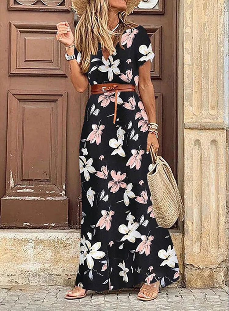 OMNIYA™ | Elegante Maxi-Abito Bohemien