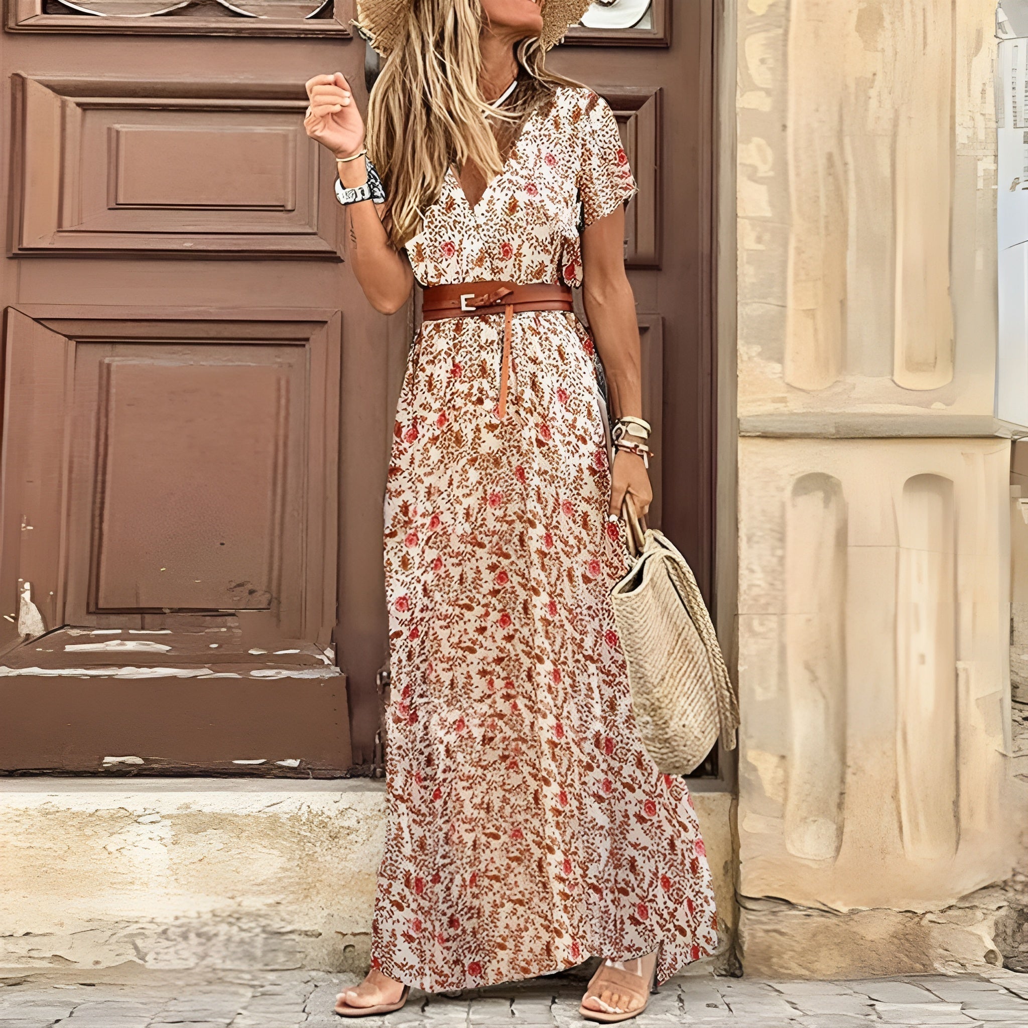 OMNIYA™ | Elegante Maxi-Abito Bohemien