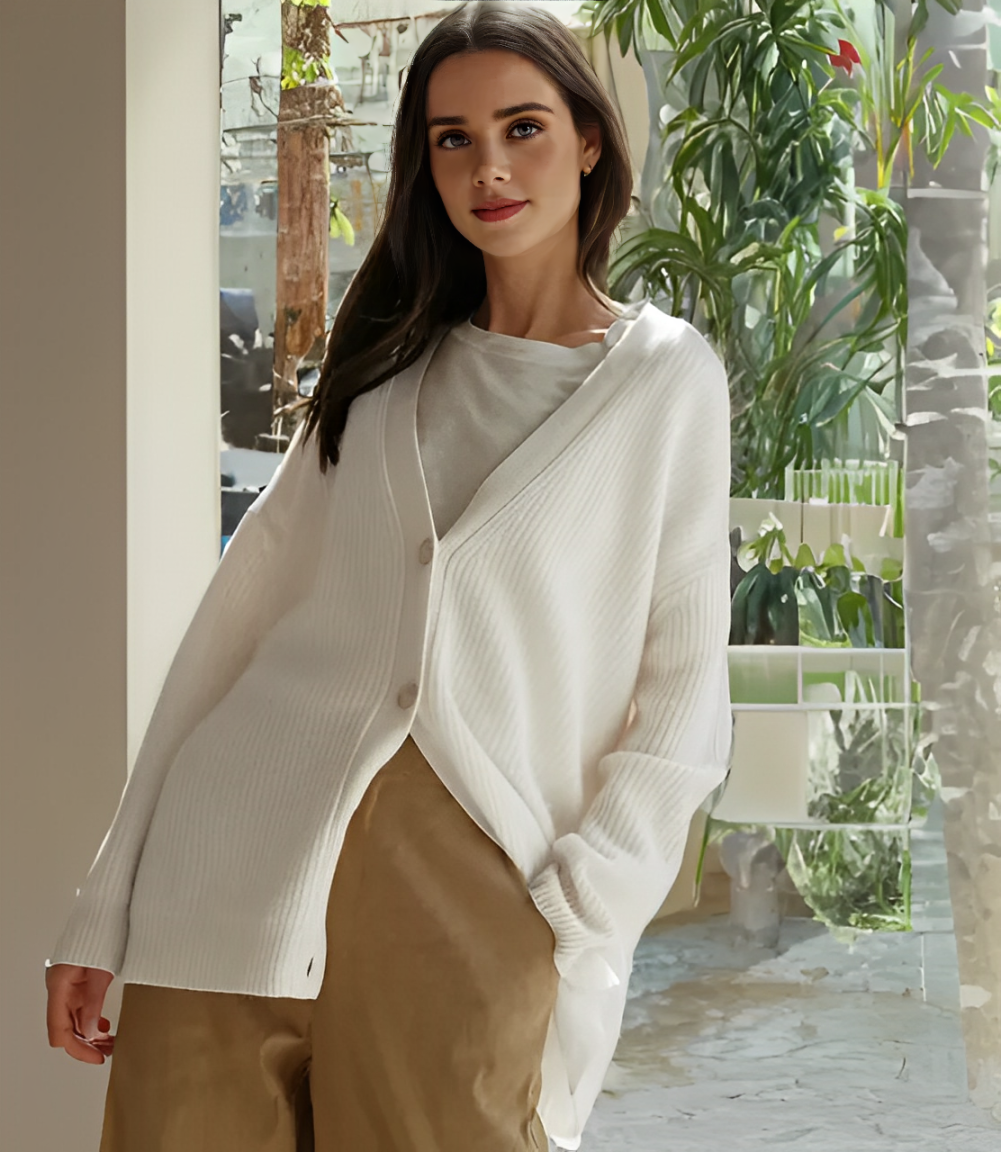 OMNIYA™ | Cardigan Elegante con Bottoni