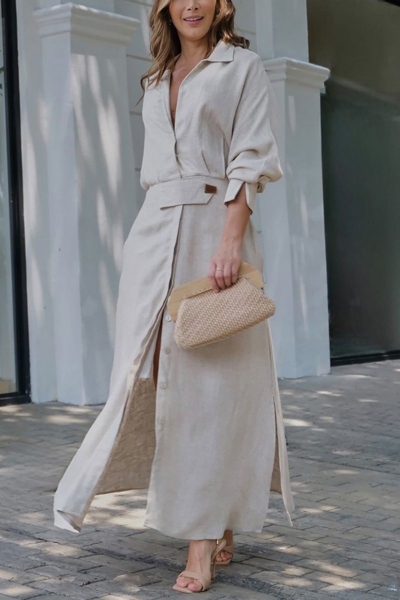 OMNIYA™ | Maxidress con scollatura a V