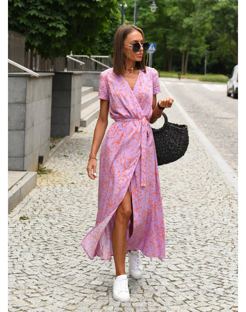 OMNIYA™ | Abito Svasato con Scollo a V