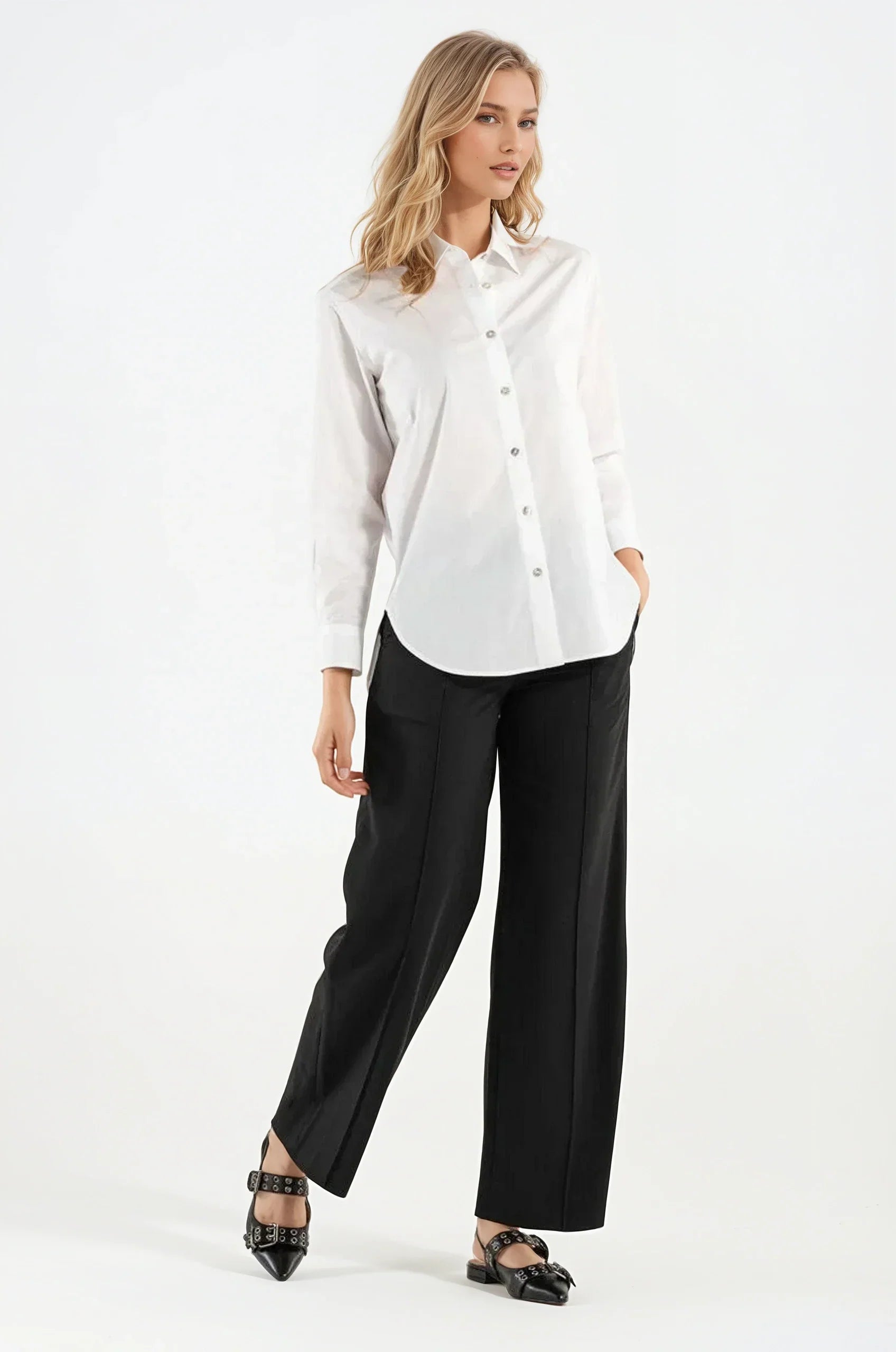 OMNIYA™ | Camicia Bianca in Cotone