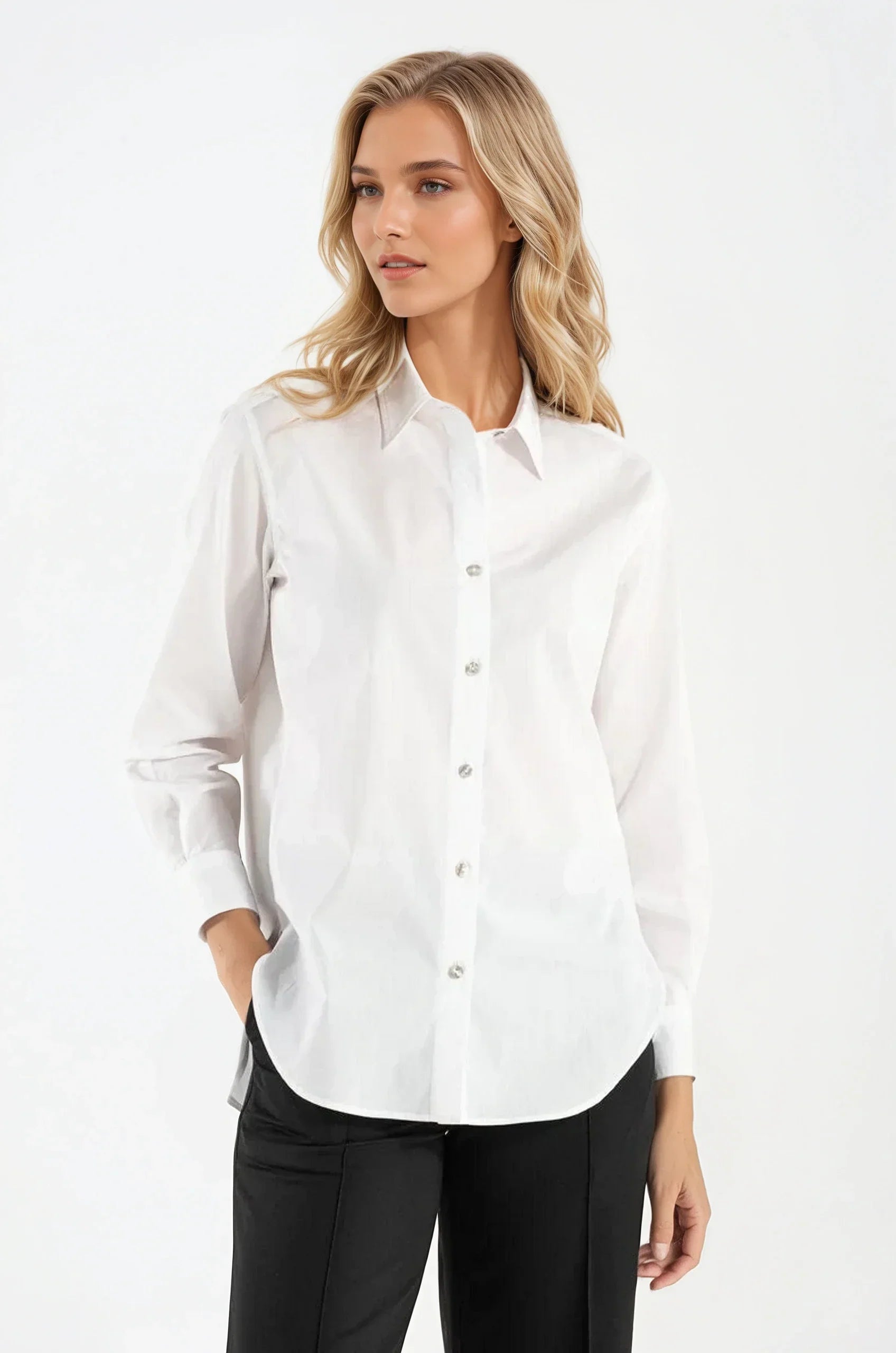 OMNIYA™ | Camicia Bianca in Cotone