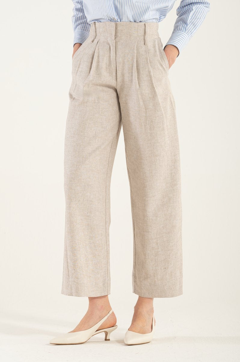 OMNIYA™ | Pantalone Naturale con Chiusura a Bottone