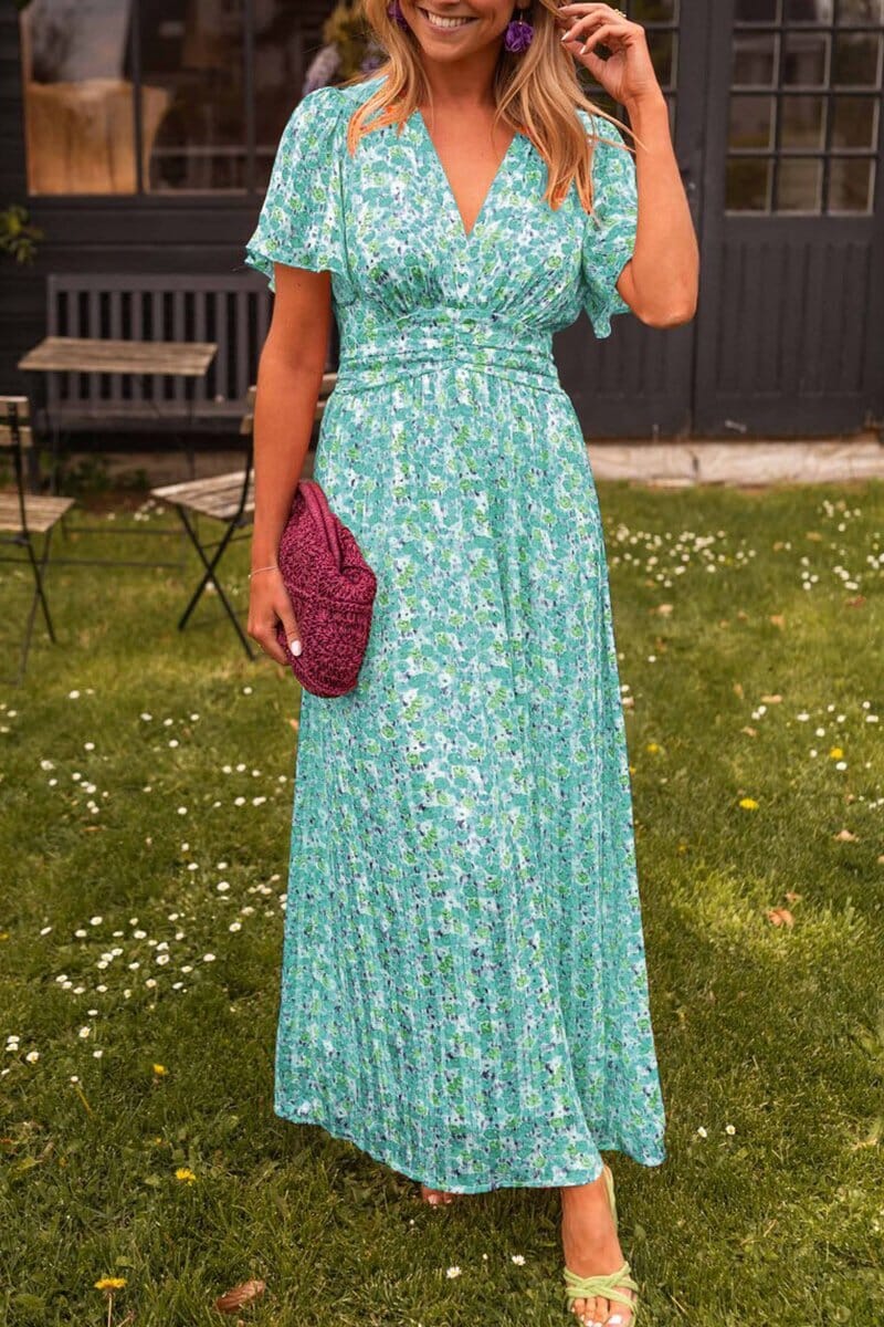 OMNIYA™ | Elegante Maxi-abito con scollatura a V