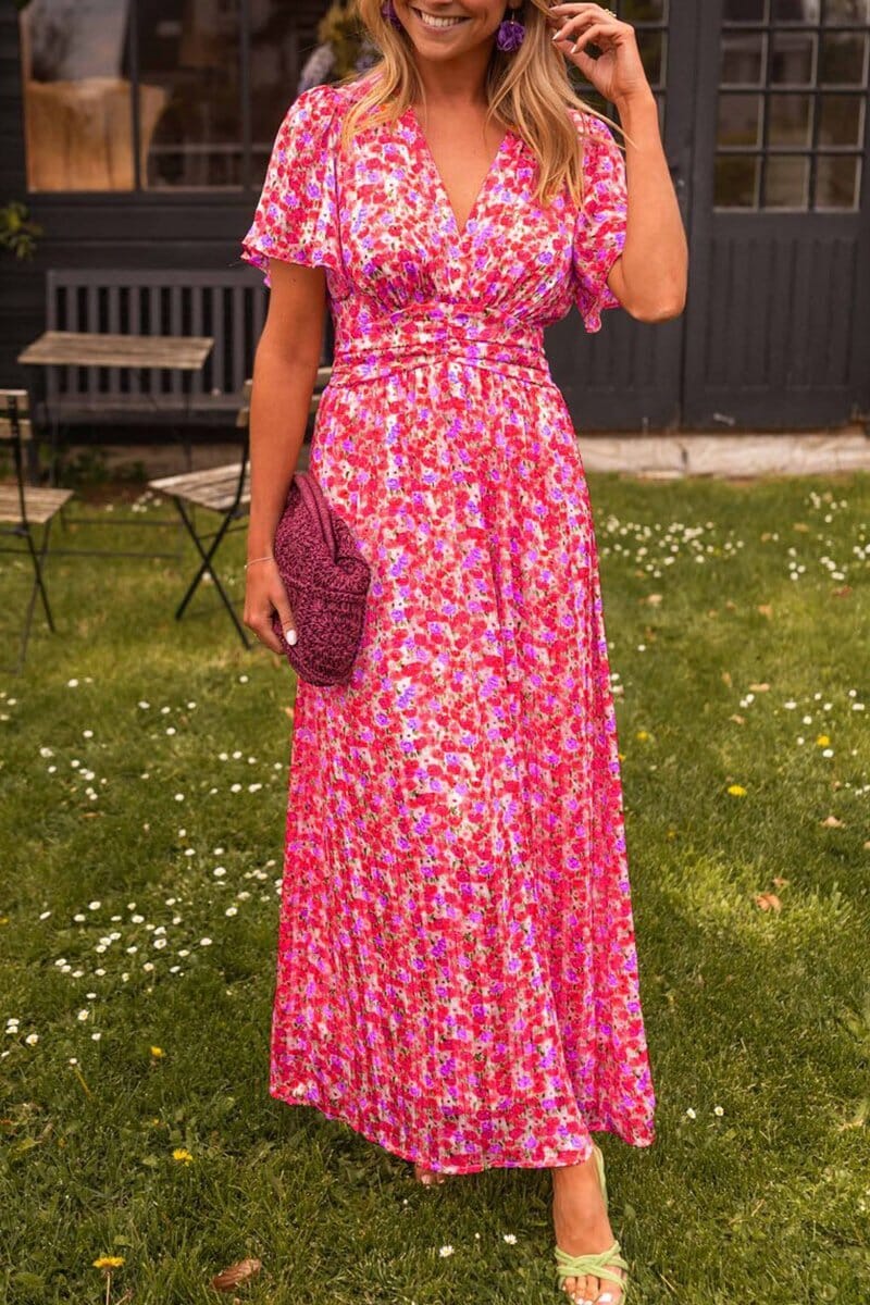OMNIYA™ | Elegante Maxi-abito con scollatura a V