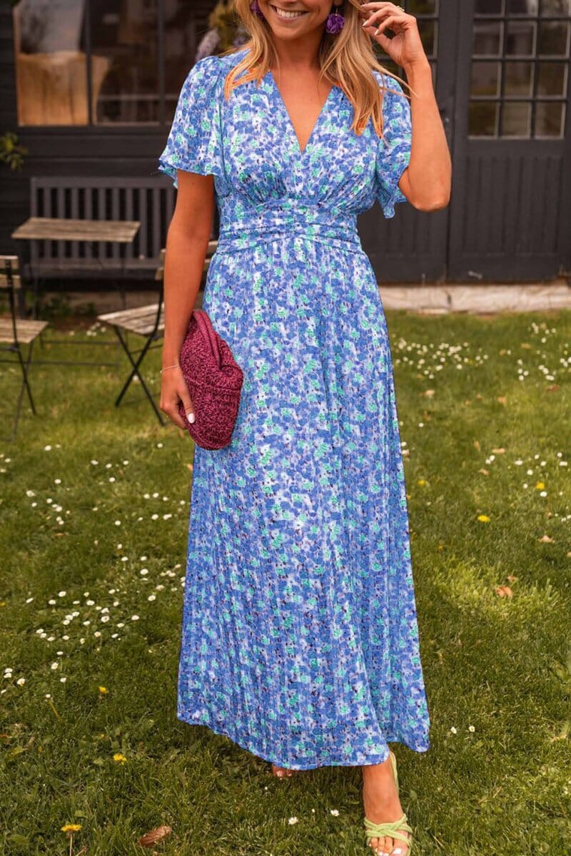 OMNIYA™ | Elegante Maxi-abito con scollatura a V