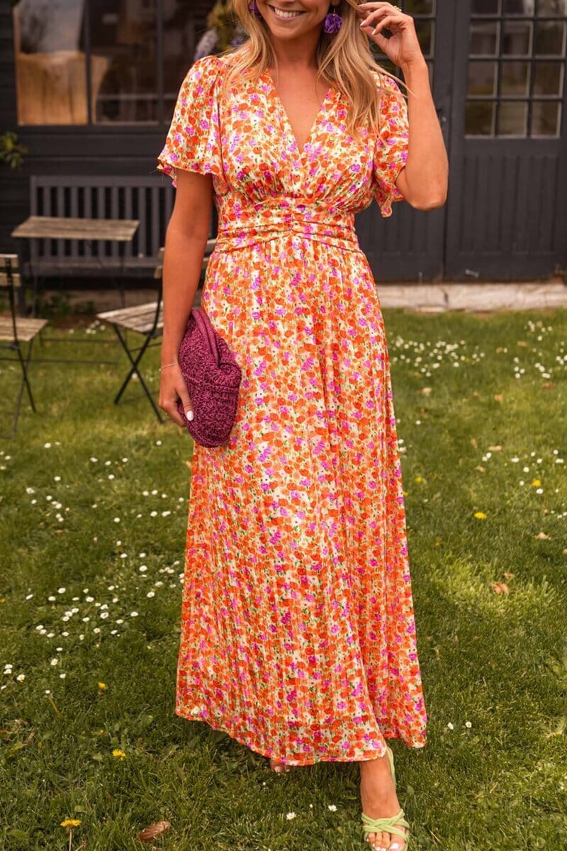 OMNIYA™ | Elegante Maxi-abito con scollatura a V