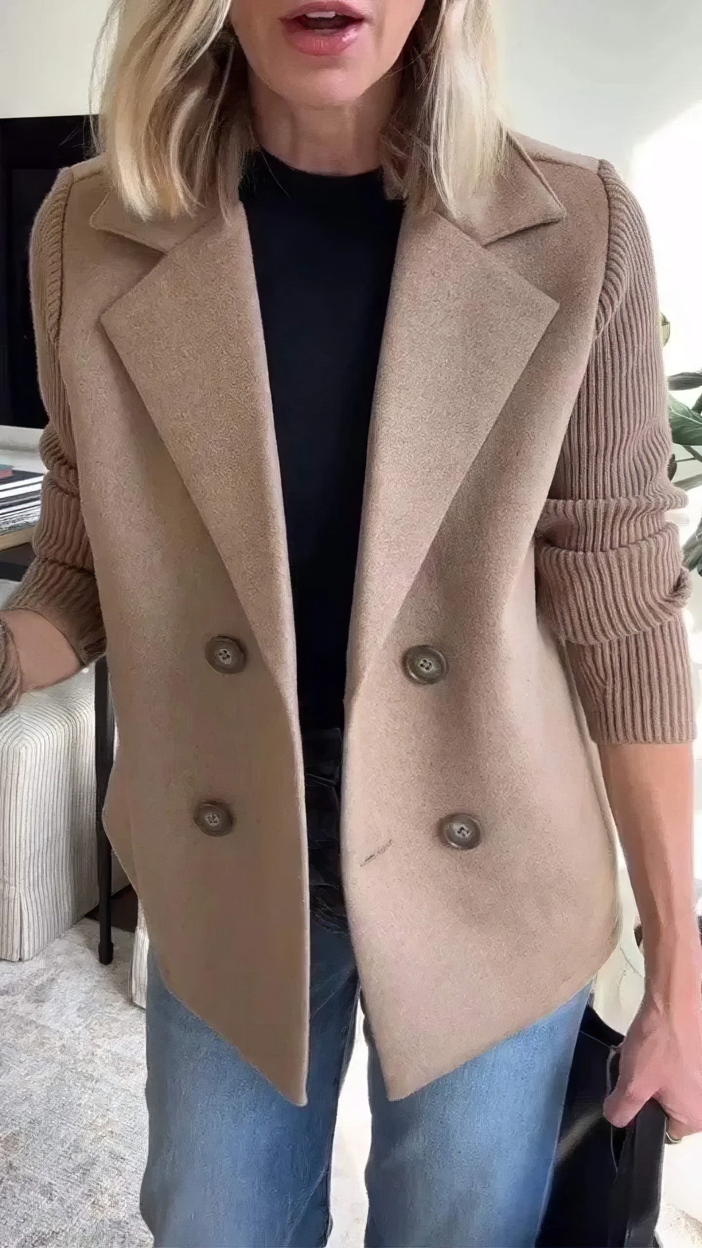 OMNIYA™ | Giacca Cardigan Patchwork